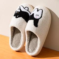Women's Cartoon Cat Plush Slippers