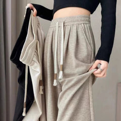 Classic High-Waist Wide-Leg Pants