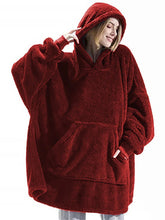 Oversized Fleece Hoodie Blanket