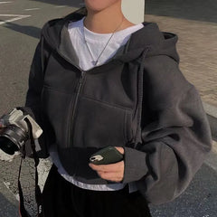 Women's Y2K Zip-Up Hoodie