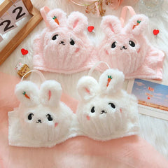 Cute Rabbit Plush Bra