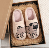 Pug Plush Slippers