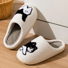 Women's Cartoon Cat Plush Slippers