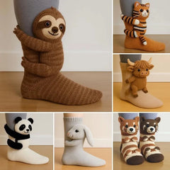 3D Plush Animal Socks