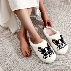 French Bulldog Plush Slippers